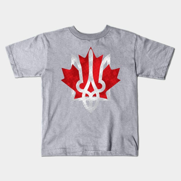 Canada - Ukraine Kids T-Shirt by goldengallery